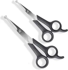 Pf-5024 Pets First #1 Pet Grooming Scissors Body And Facial Trimmer Durable Black