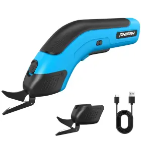Pps0020 Phirah Cordless Electric Scissors With 2 Blades 4v Rechargeable Powerful Shears For