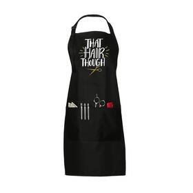 Plum Hill 045933096485 That Hair Though Apron For Salon Stylists Hairdressers And Barbers Blac