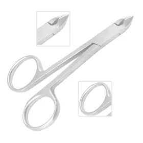 Precise Canada 993623133346 Cuticle Nipper Scissors Style Nail Clipper With Mini Clippe