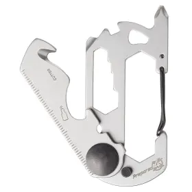Prepared4x 860002547596 Multitool Carabiner Keychain 10-in-1 Stainless Steel Edc Tact