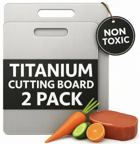 Primecutkitchen 199284835160 Titanium Cutting Board 2 Pack- Small 7.9 Inch By 11.5 Medium Set 14