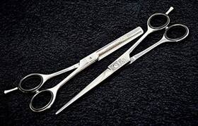 Professional 744759352576 Pro Hair Cutting Sharp Barber Scissors And Thinning Shears Light Weight Germa
