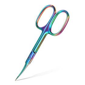 Ptwola 620546 1 Pointed Curved Cuticle Scissors 3.93 1.65 0.12 Inches/10 4.2 0.3 Cm Silver