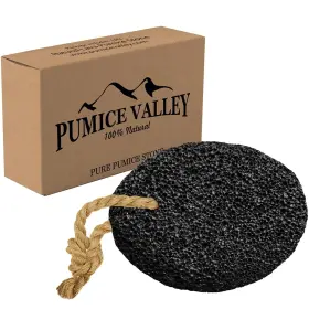 Pv01 Pumice Valley Stone - Natural Earth Lava Black Callus/corn Remover For Feet Heels
