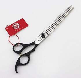 Purple Dragon 722970086326 8.0 Inch Professional Pet Grooming Scissors - Dog 8 Black