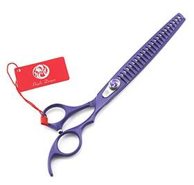 Purple Dragon 722970086333 8.0 Inch Professional Pet Grooming Scissors - Dog Chunker Shear