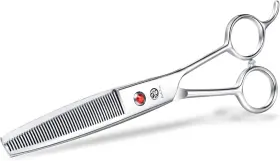 Purple Dragon 722970087590 6.5 Inch 46 Tooth Professional Pet Grooming Silver