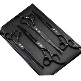 Purple Dragon 749789185415 8 Inch Professional Pet Grooming Scissors Sets Dog She
