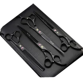 Purple Dragon 749789185415 8 Inch Professional Pet Grooming Scissors Sets Dog She