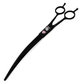Purple Dragon 761272093120 9.0 Inch Twin Tails Downward Curved Blade Pet Grooming Scissors