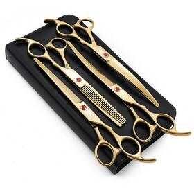 Purple Dragon Psd02 Professional 7.0 Inch 4pcs Pet Grooming Scissors Kit Japan Prem