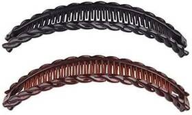 Pxiryanlow 792483572876 2pack One Black And Brown Tort Banana Clips Fish Combs Tool Vintage