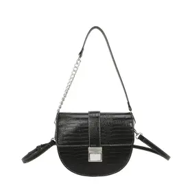 1105 Qcxbd Fz Small Crossbody Bags For Women Leather Purse Shoulder Bag Black