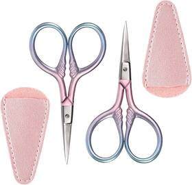 Qfgasre 659706 1 Mz4squxr 2 Pcs Eyebrow Scissors Grooming For Personal Care Mini Scissor