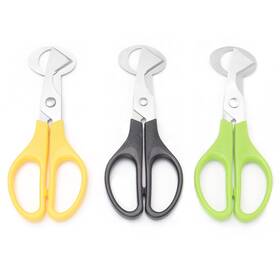 Qicaitu 737547748866 3pcs Quail Egg Cutter Scissors Kitchen Shears Tool Green Black Yellow