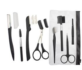 Qijing 684220798362 Eyebrow Grooming Set Trimming Kit Tools Scissors Trim