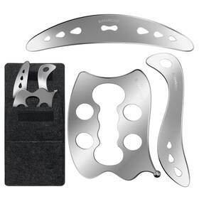 Ranarose Rs-dgs-3p-01 3 Pack Stainless Steel Guasha Tool Muscle Scraper Tools For Full-body Massag