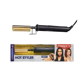 Red By Kiss 649674058919 Hot Comb Hair Straightener 450 Degrees Small-sized Tee... Fast Ship