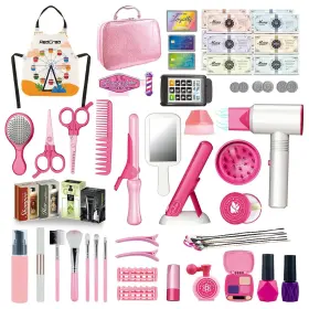 Jr0229160624 Redcrab Kids Beauty Salon Toy Set Girls Hair Stylist Pretend Makeup Ki