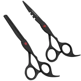Rbs10117 Regale Barber Supply 6.5 Inch Titanium Black Professional Hair Cutting And Thinning Shear Set Japane Rbs10117 Regale Barber Supply 6.5 Inch Titanium Black Professional Hair Cutting And Thinning Shear Set Japane