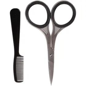 Revlon 309975420982 Mens Series Facial Hair Kit Includes Scissors And Comb For Trimming A