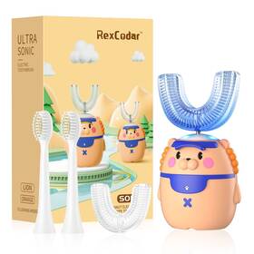 Rexcodar 77gh Kids Electric Toothbrushes U Shaped Ultrasonic Toothbrush Recharge