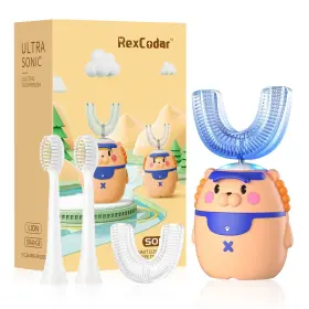 77gh Rexcodar Kids Electric Toothbrushes U Shaped Ultrasonic Toothbrush Recharge