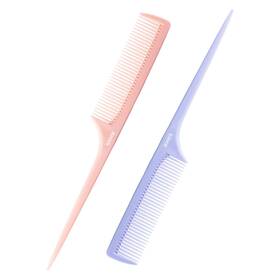Rhos 747086618322 Rat Tail Comb For Parting Fine Tooth Teasing With Pick 2 Pack Hai