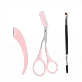 Xmd-002a Rhostry Eyebrow Trimmer Scissors Kit For Women 3-in-1 Pink Grooming Xmd-002a Rhostry Eyebrow Trimmer Scissors Kit For Women 3-in-1 Pink Grooming