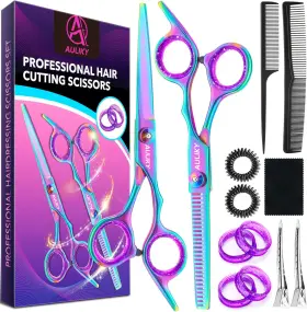 Rift 313084537561 Hair Cutting Scissors Shears Kit 6.7 Inch Barber Professional Haircut