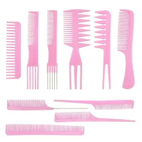 Ronchall 730637109547 10 Pcs Professional Styling Comb Set - Coarse And Fine Toothed Pick Combs For
