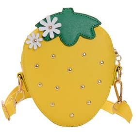 Rongteng Rt040 Strawberry Shape Purse With Rivets Shoulder Crossbody Bag Handbag Clutch Frui