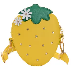 Rt040 Rongteng Strawberry Shape Purse With Rivets Shoulder Crossbody Bag Handbag Clutch Frui