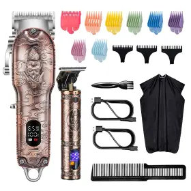 Hq2022r Roziapro Hair Clippers For Men T-blade Trimmer Professional Barber -