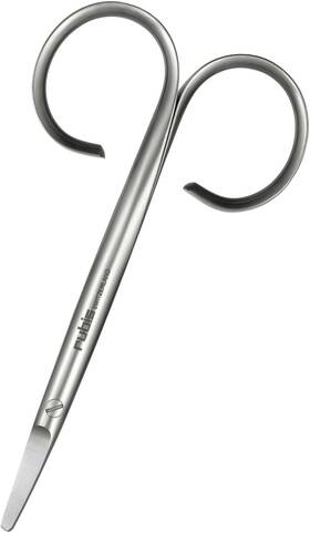 Rubis 18804 Stainless Steel Infant Nail Scissors For Precise Fingernails And Cuticl