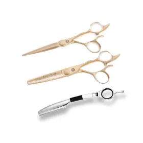 Saki Shears 850042627075 Gold Professional Set Of Hair - 6 Inch Includes Sci
