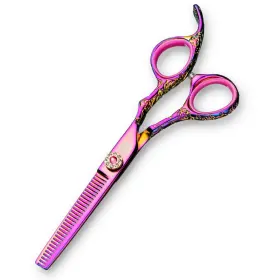Saki Shears 850042627167 Kohana Thinning For Professionals - Pink Japanese Steel