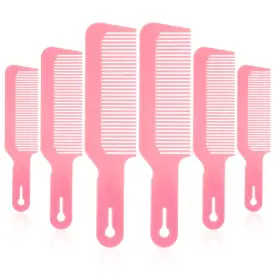 Ghh1cmhws Salbsever 591073 1 Pink Heat Resistant 6pcs Blending Combs For Barbers And Stylists - 9 Inch Clipp