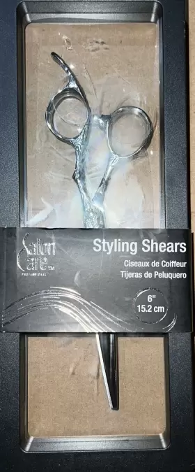 292136 Salon Care Carved Styling Shears 6 Inch In