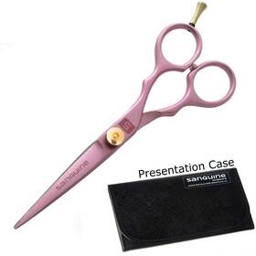 Sanguine Jag-55pink Case Pink Hair Cutting Scissors For Hairdressers And Barbers 5.5 Inch 14 Cm Hai