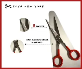 Scissor 654690493873 High Carbon Steel Barber Scissors 6 Inch Professional