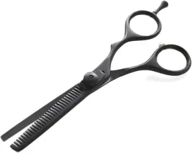Scissors Ltd 705353487750 Offset Hair Thinning Barber Shears Black Hairdressing T