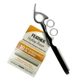 Blackaluminumrazor10pack Shark Fin Branded Sharkfin Shears Black Aluminum Razor With 10 Additional Jatai Feather Blades Blackaluminumrazor10pack Shark Fin Branded Sharkfin Shears Black Aluminum Razor With 10 Additional Jatai Feather Blades