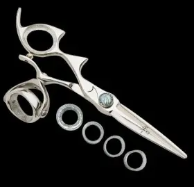 Ldssssl55 Shark Fin Branded New Sharkfin 5.5 Inch Left Hand Double Super Swivel Stainless Scissor Shears