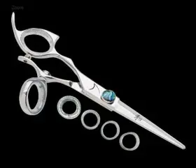 Lmoswsl70 Shark Fin Branded New Sharkfin 7 Inches Left Hand Monarch Line Swivel Stainless Scissor Shears