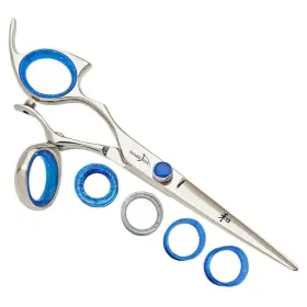 Lprswsl55 Shark Fin Branded Lprswsl55/40 Sharkfin Left Handed Scissors Professional Swivel Stainless Set 5.5 Inch Shear And 40