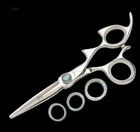 Rdsbtsl55 Shark Fin Branded New Sharkfin 5.5 Inch Right Hand Double Non-swivel Stainless Scissor Shears