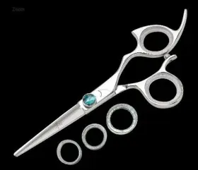 Rmobtsl55 Shark Fin Branded New Sharkfin 5.5 Inch Right Hand Monarch Line Non-swivel Stainless Scissor Shears