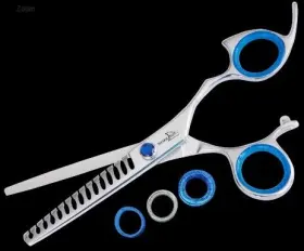 Rprbtsl15 Shark Fin Branded New Sharkfin 15 Tooth Right Hand Professional Non-swivel Stainless Shears